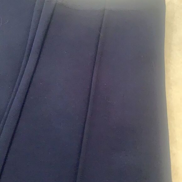 Navy Stretch Pull On Knit Pants - Picture 3 of 7